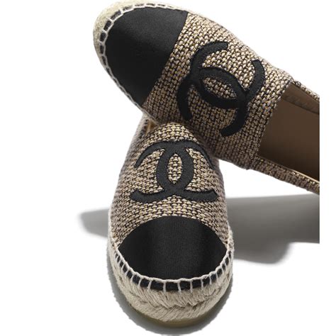 chanel high top espadrilles for sale|chanel espadrilles beige and black.